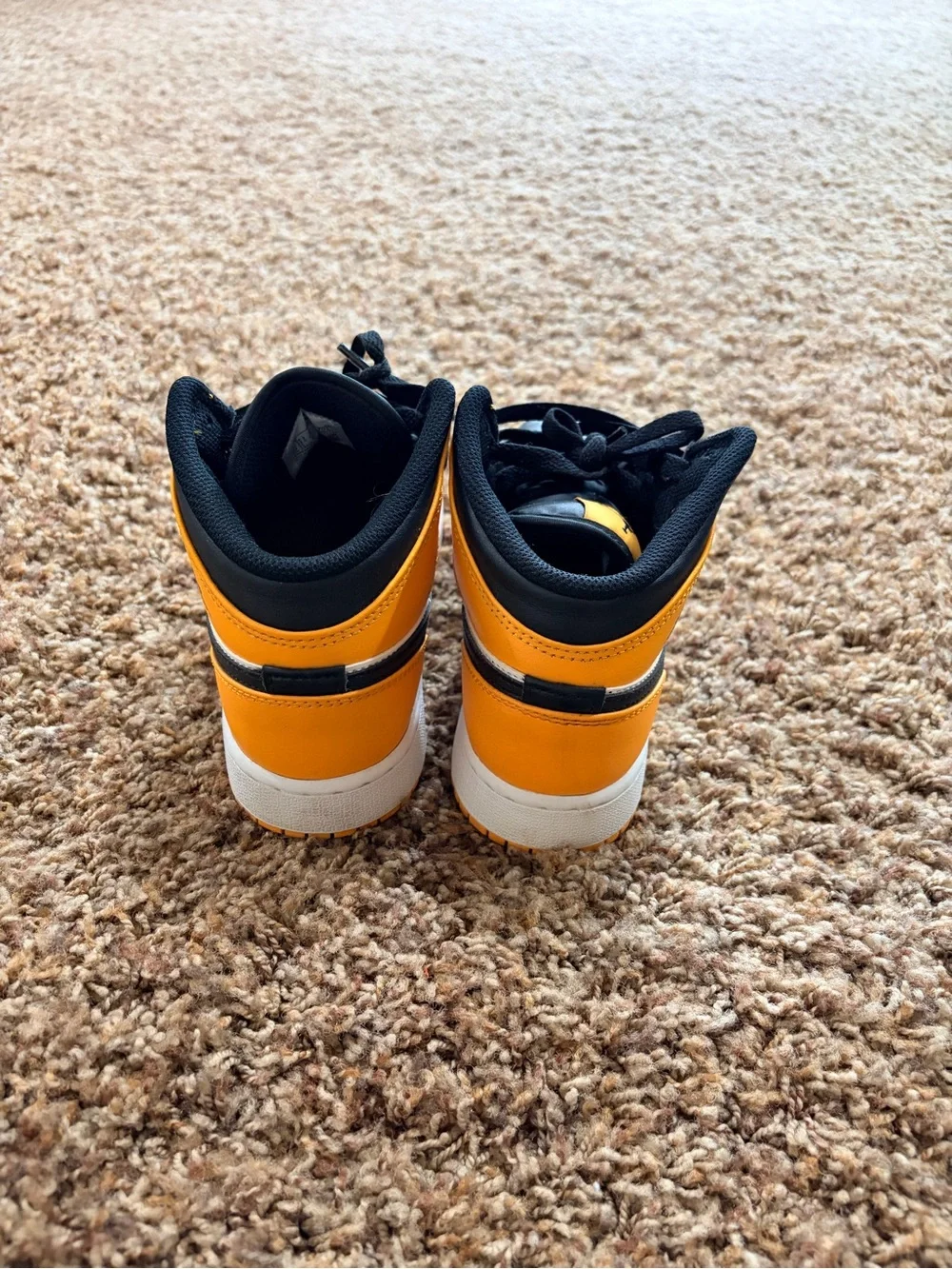 Jordan Men’s High-Top Sneakers in Yellow/Black/White